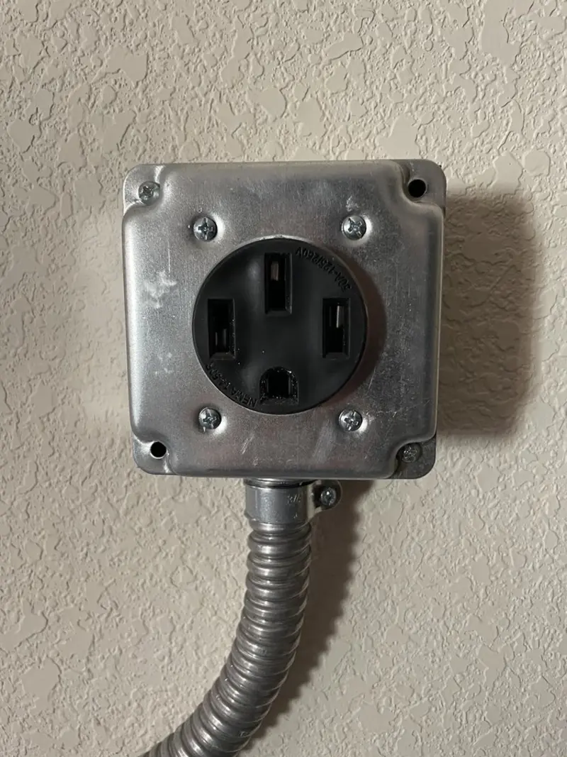 NEMA 14-50 outlet installed for Smart Home Electrical in Lacey